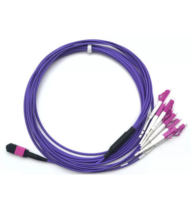 MPO MTP LC Fiber Patch Cord Fanout Cable Harnesses Patch Cord OM4 0.35db